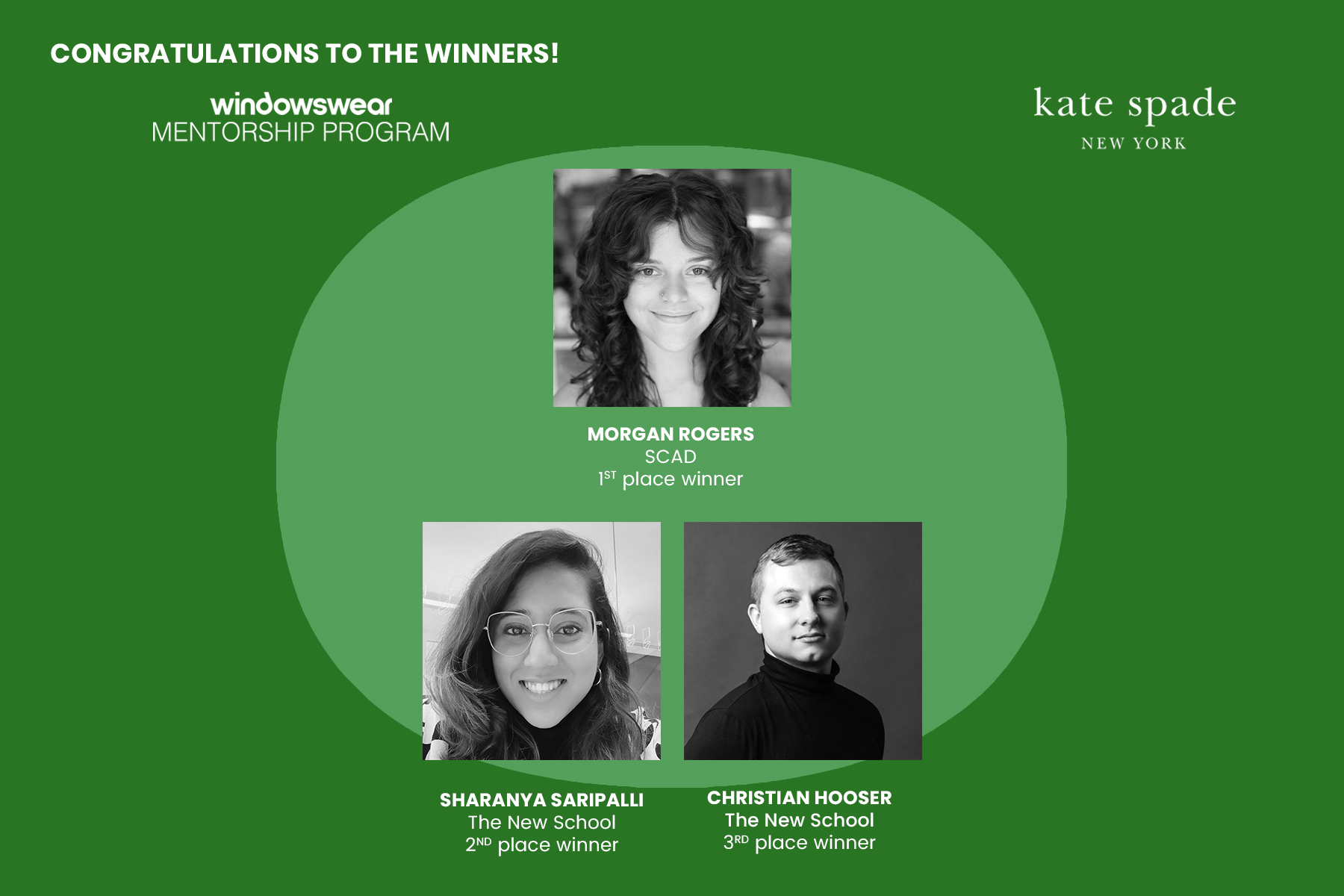 Kate Spade 2024 WindowsWear Mentorship Winners!