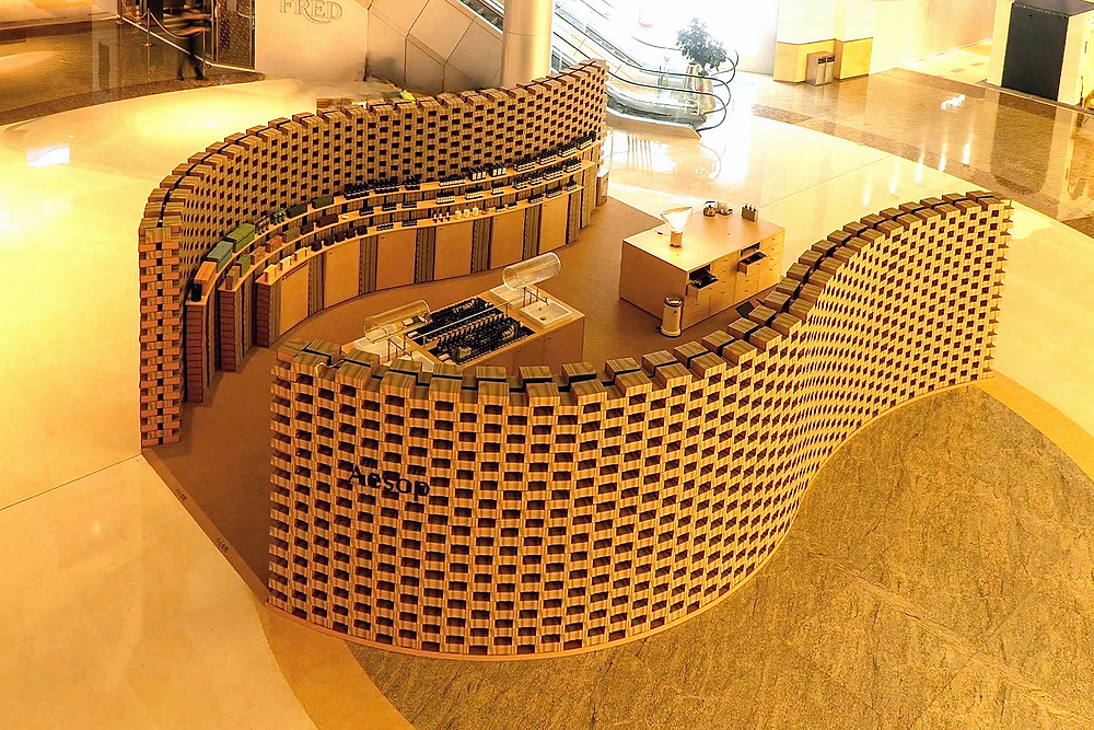 Discover Sustainability in Style: Aesop Skincare’s Pop-Up Installation at Shenzhen Vientiane City, China
