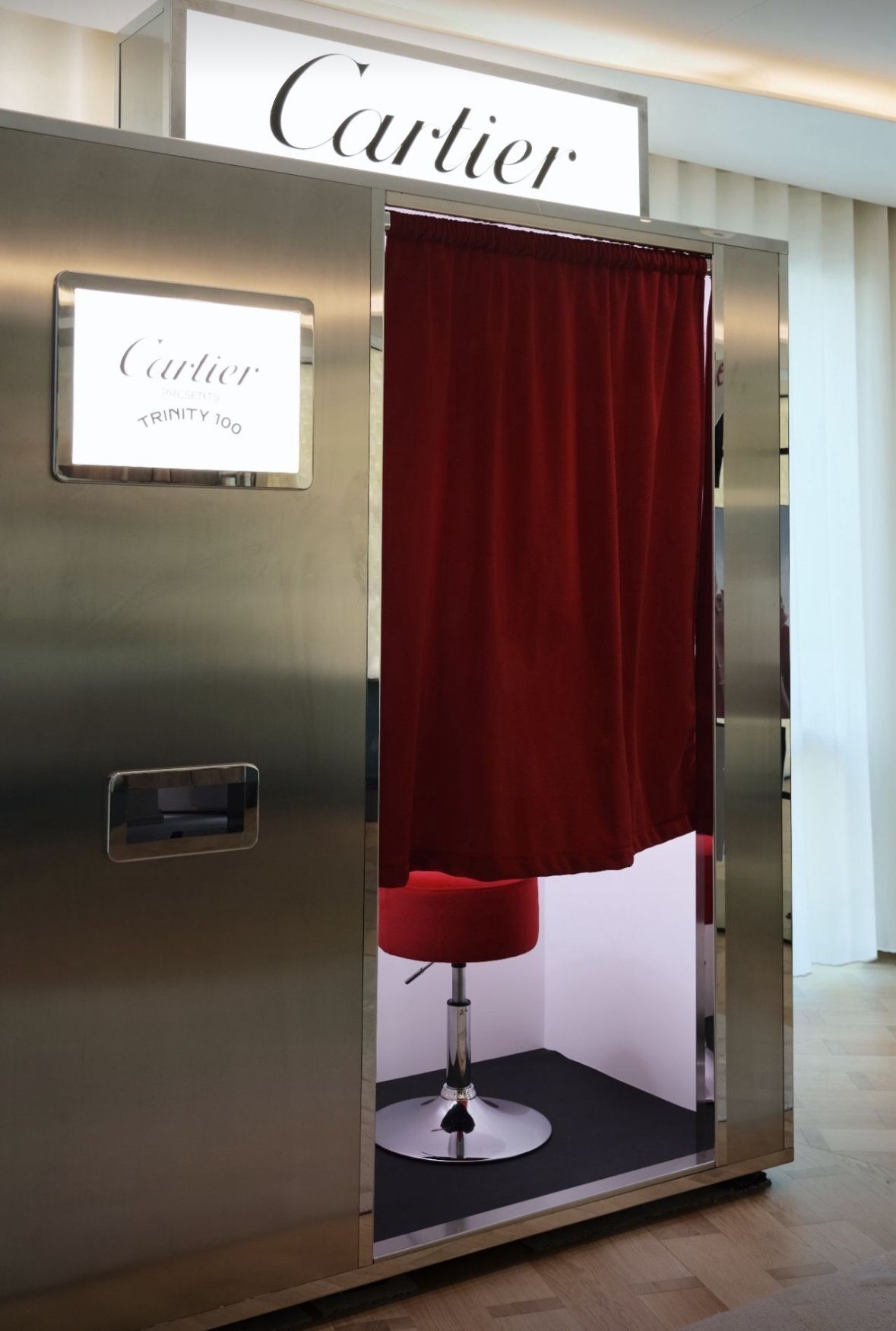 Cartier’s Photo Booth Installation Celebrating Trinity 100