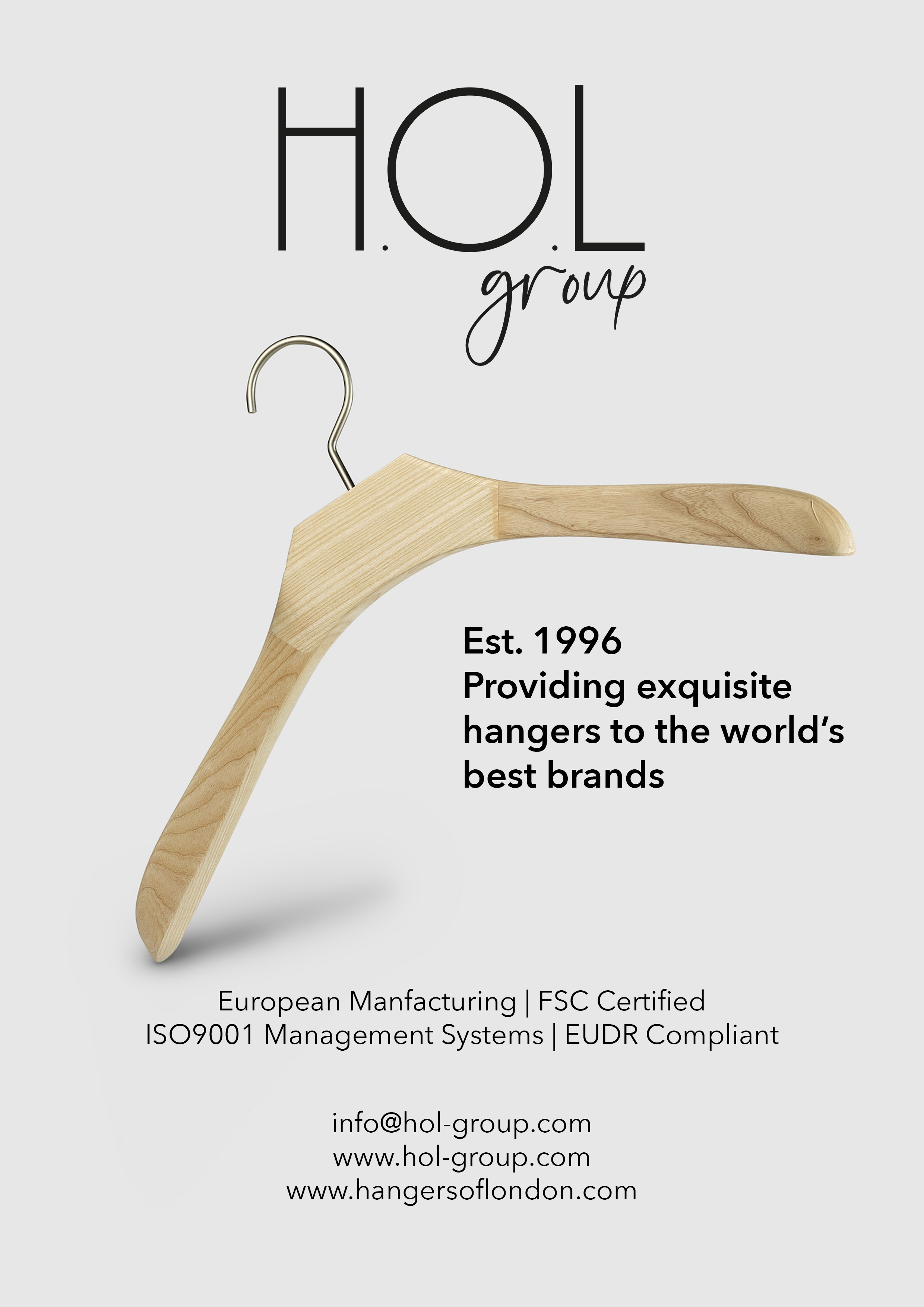 HOL Group Invites You to Explore the Benefits of Efficient, Ethical, and Compliant Wooden Hangers Through European Manufacturing