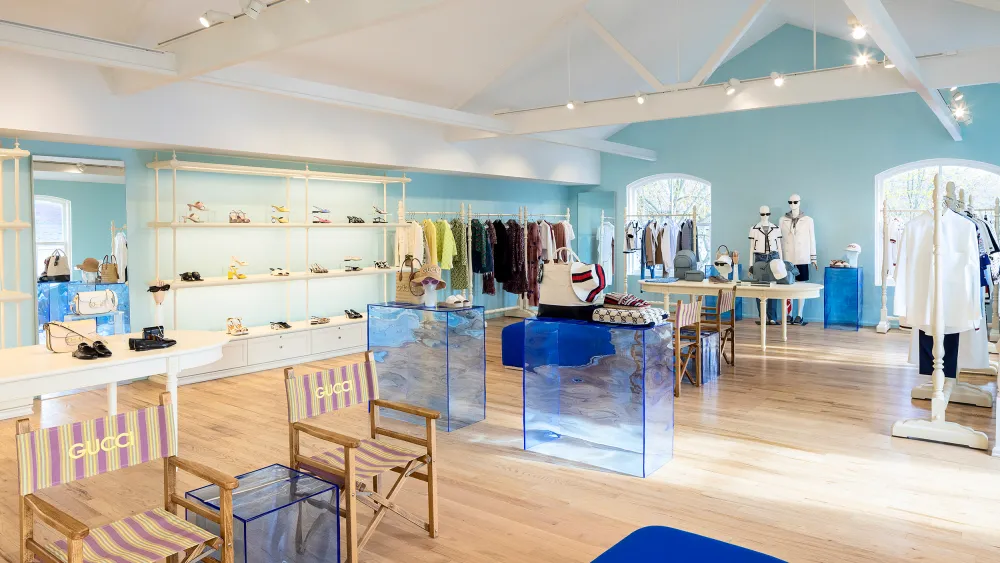 Gucci’s East Hampton Boutique Undergoes Complete Redesign Inspired by Lido Collection