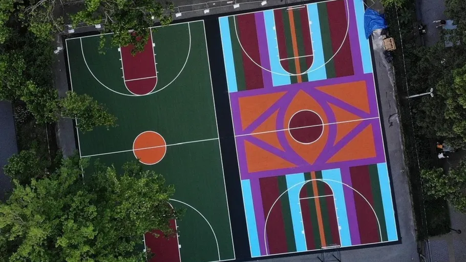 Glossier Teams Up with Project Blackboard to Revamp Tompkins Square Park Basketball Court