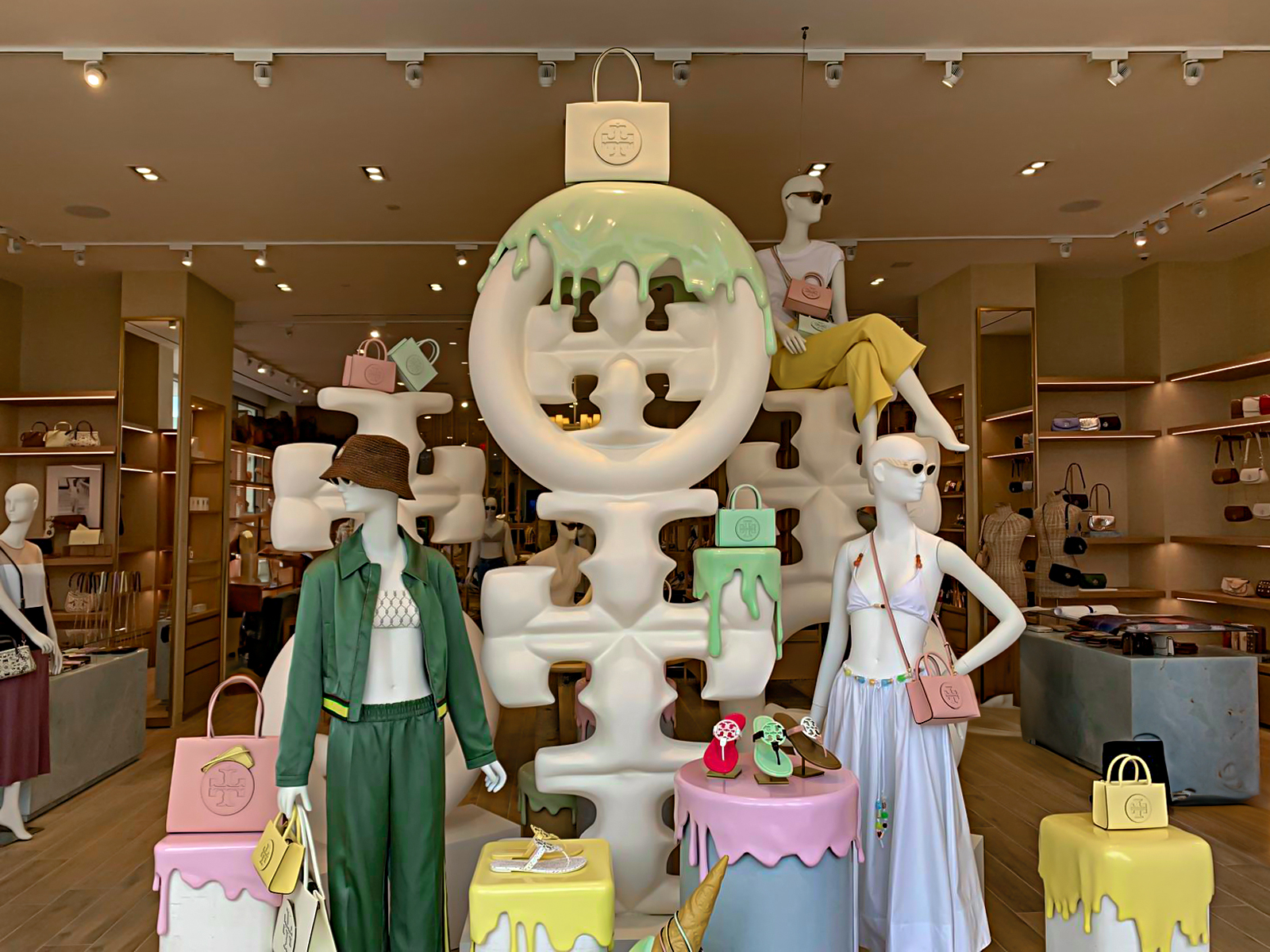 Tory Burch Unveils Whimsical Ice Cream-Themed Installation by Visual Citi