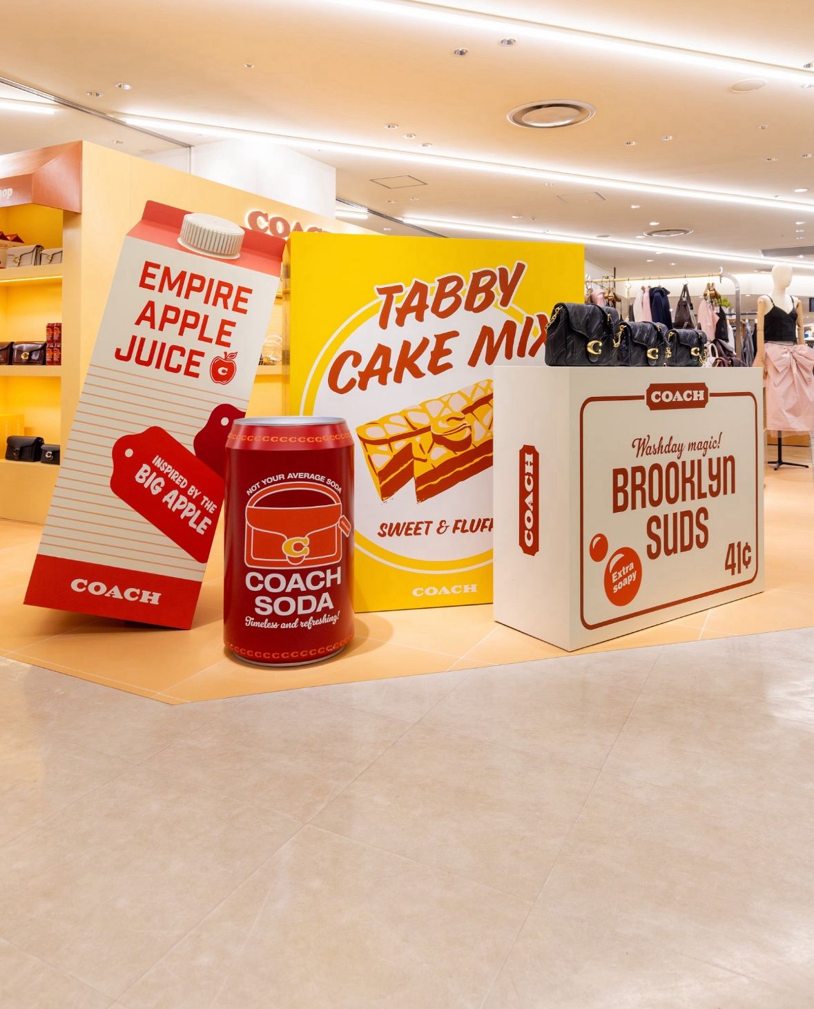 Coach’s Fall Pop-Up Arrives: A Tabby Shop with a NYC Bodega Twist at Niigata Isetan