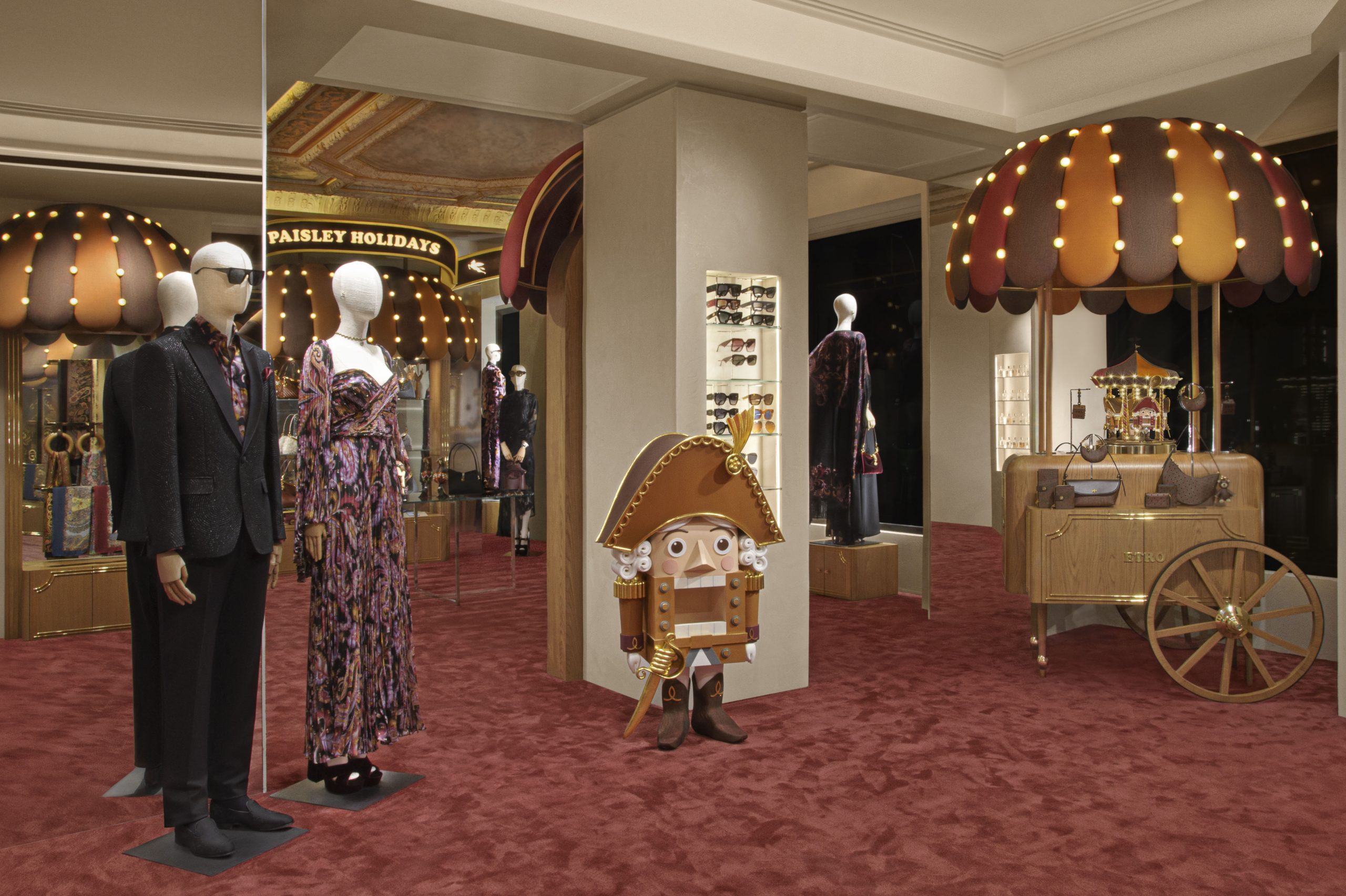 Etro’s Enchanted Paisley Holiday Installation: A Journey Into a Dreamlike Wonderland