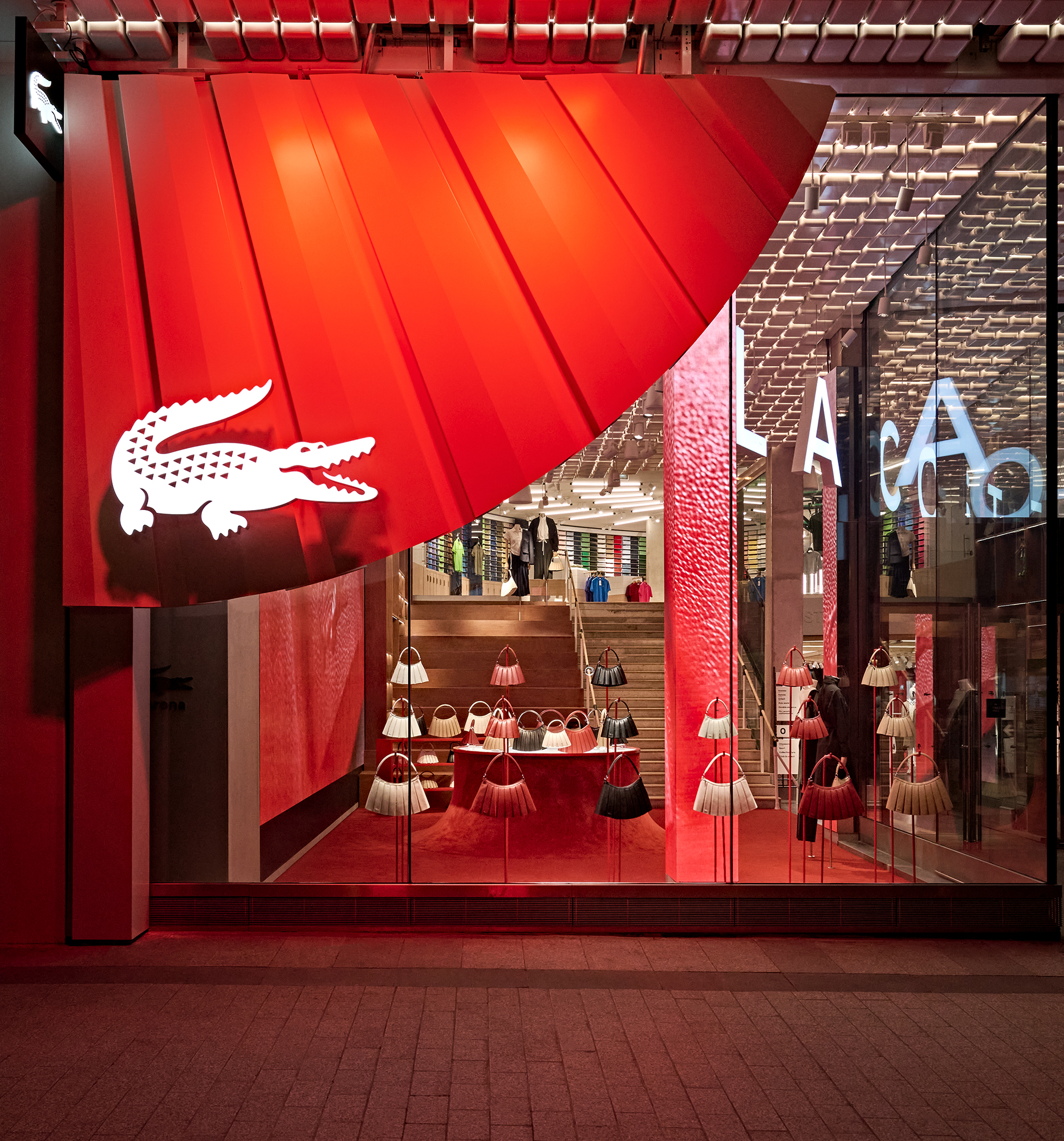 Lacoste Unveils SS25 Chapter 1 Installation at the Champs-Élysées: A Celebration of the Lenglen Bag and Tennis Skirt