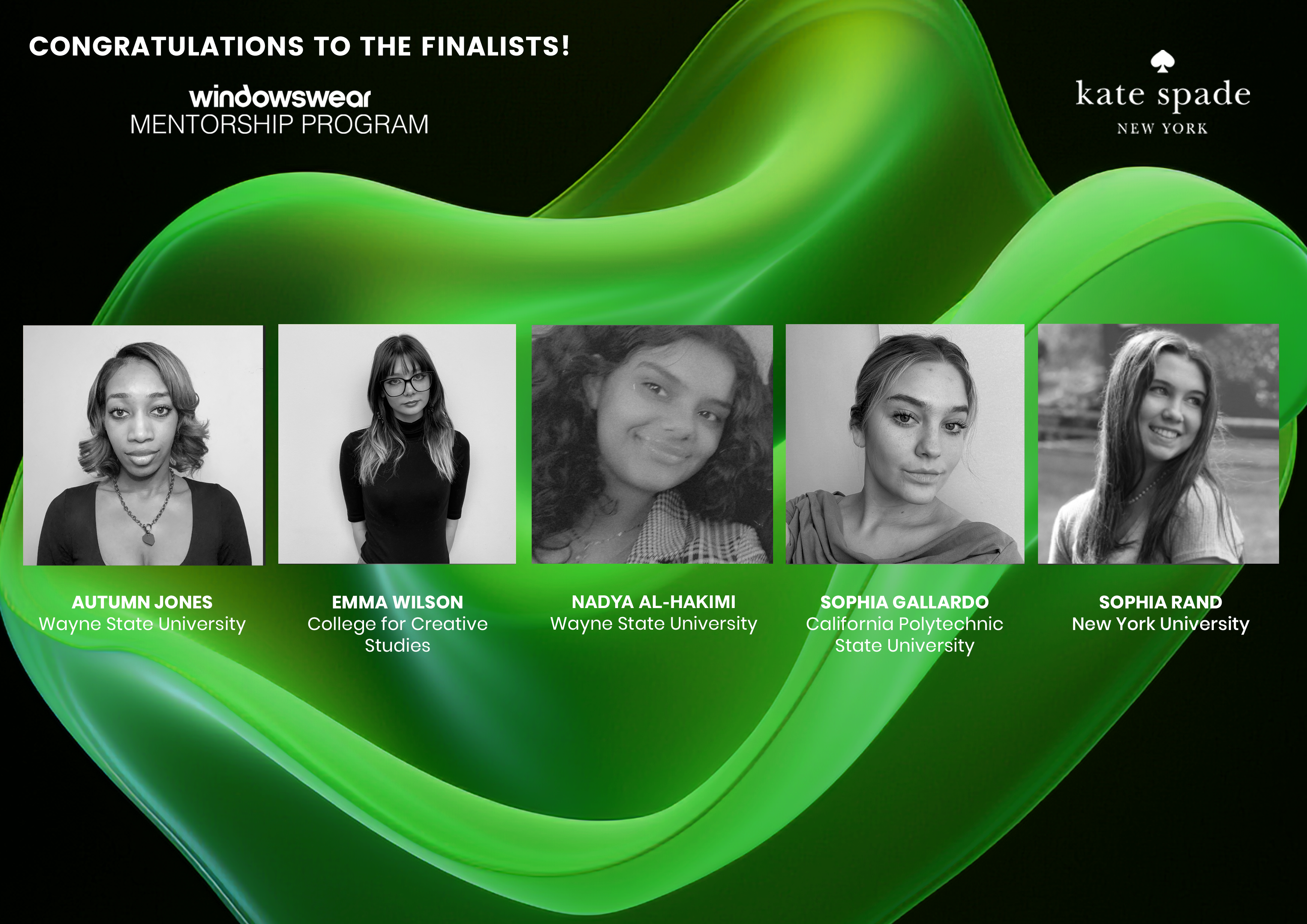 Kate Spade Mentorship 2025 Finalists
