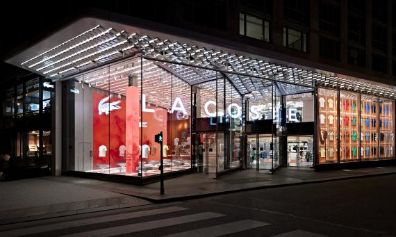 Lacoste Unveils “Spring Summer 25 Polo Light” Installation on the Champs-Élysées
