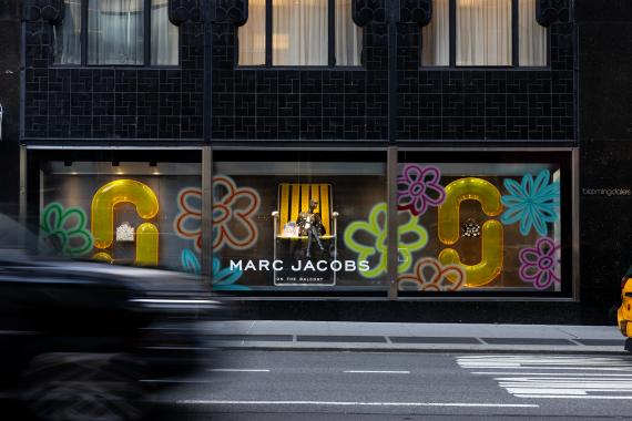 Marc Jacobs Lights Up the City with Neon Window Takeover
