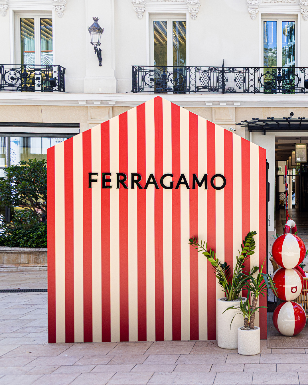Ferragamo Brings Coastal Glamour to Monte Carlo with Nautical-Inspired Cabana Installation
