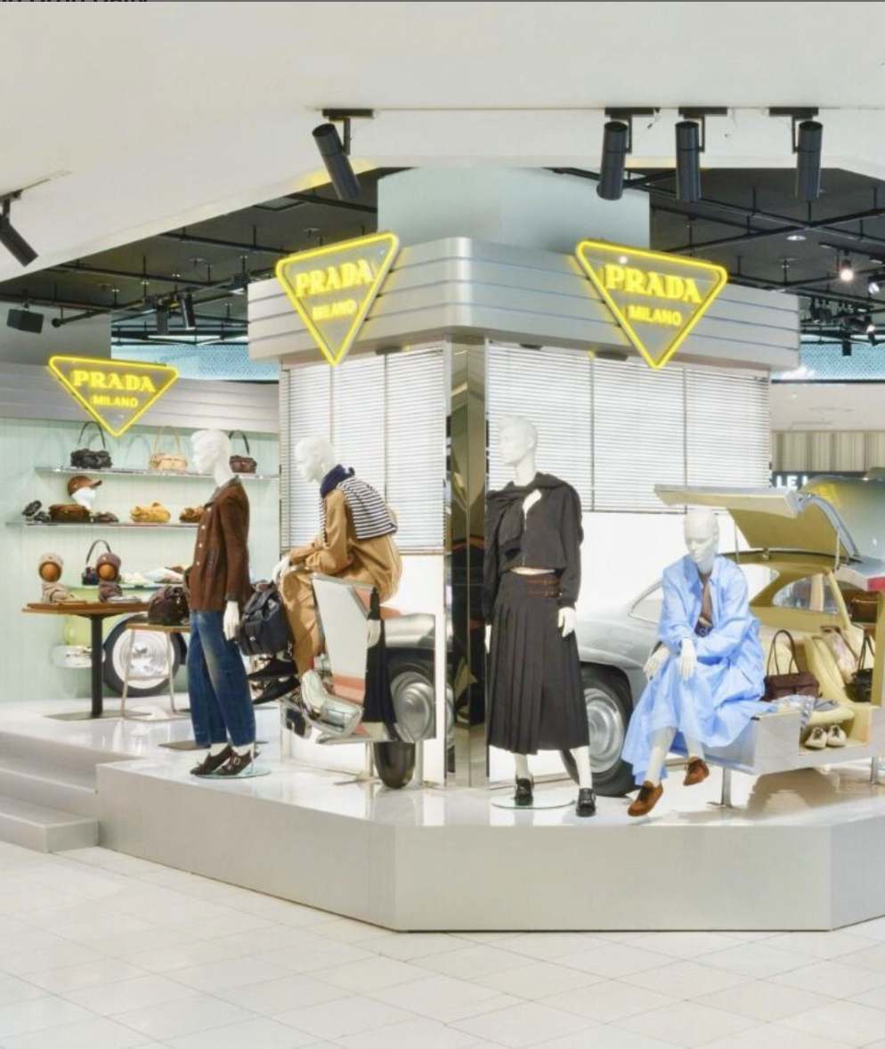 Prada Serves Up Retro Glamour with 1950s Diner-Inspired Pop-Up at Isetan Tokyo