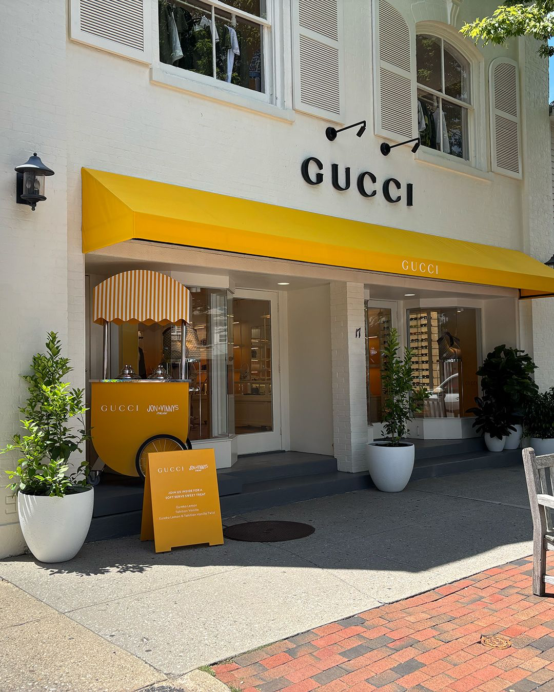 Gucci Serves Summer in Style with Marigold Soft Serve Cart in the Hamptons