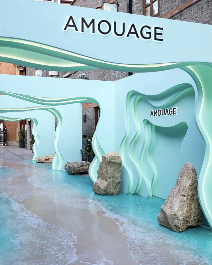 Amouage Unveils Immersive Blue Installation at Zhang Yuan, Shanghai