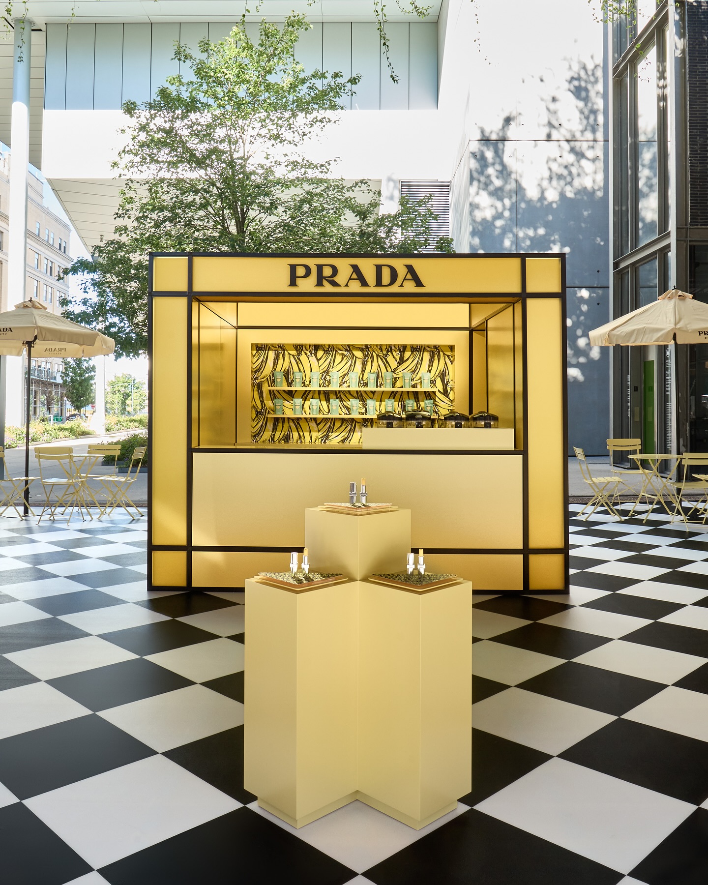 Prada Paints New York in Banana Yellow with Exclusive Balm Pop-Up