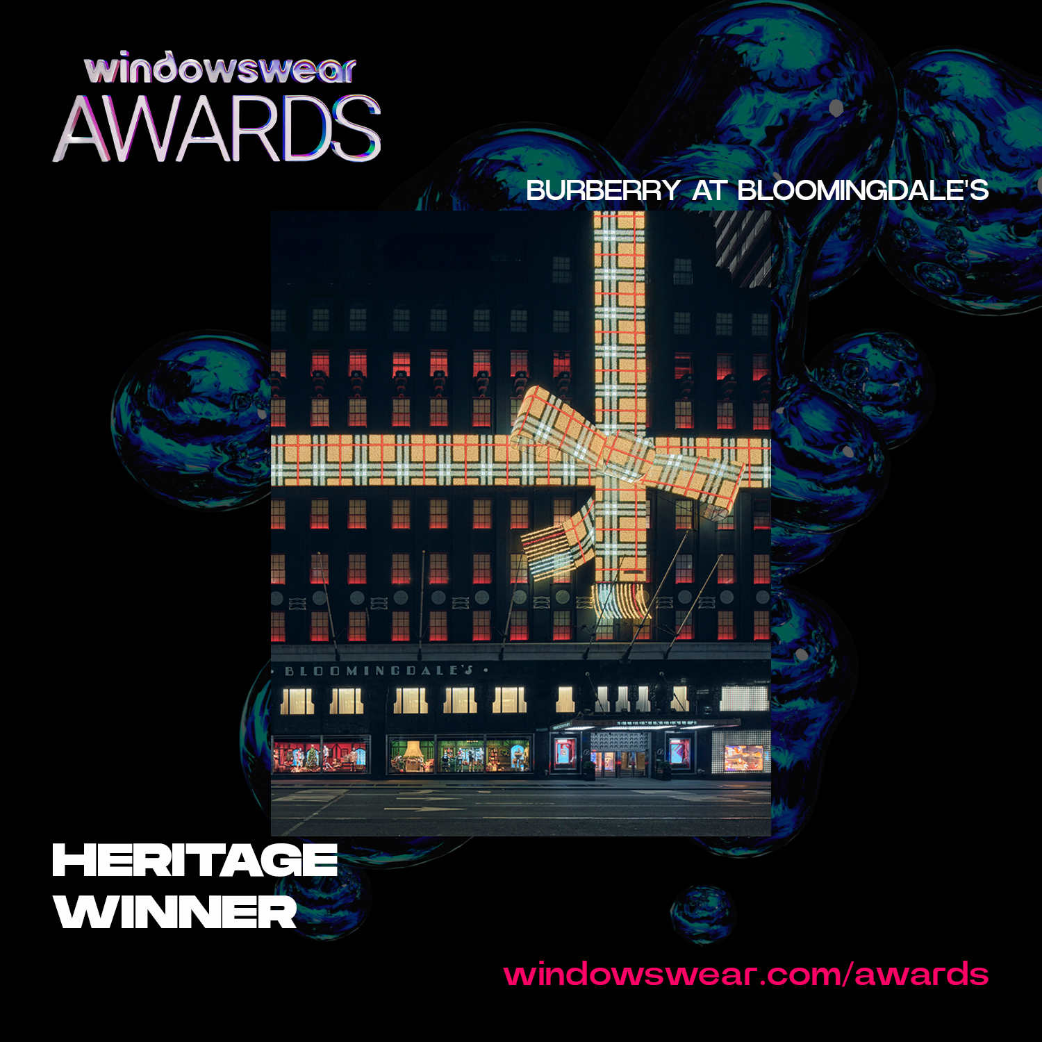 Burberry at Bloomingdale’s Wins Best Heritage at the WindowsWear Awards 2026