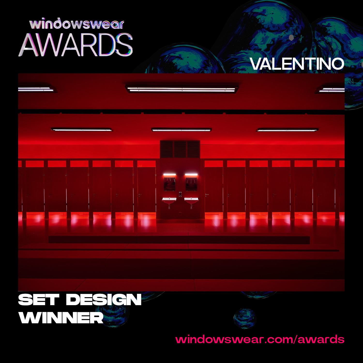 Valentino Wins Best Set Design at the WindowsWear Awards 2026