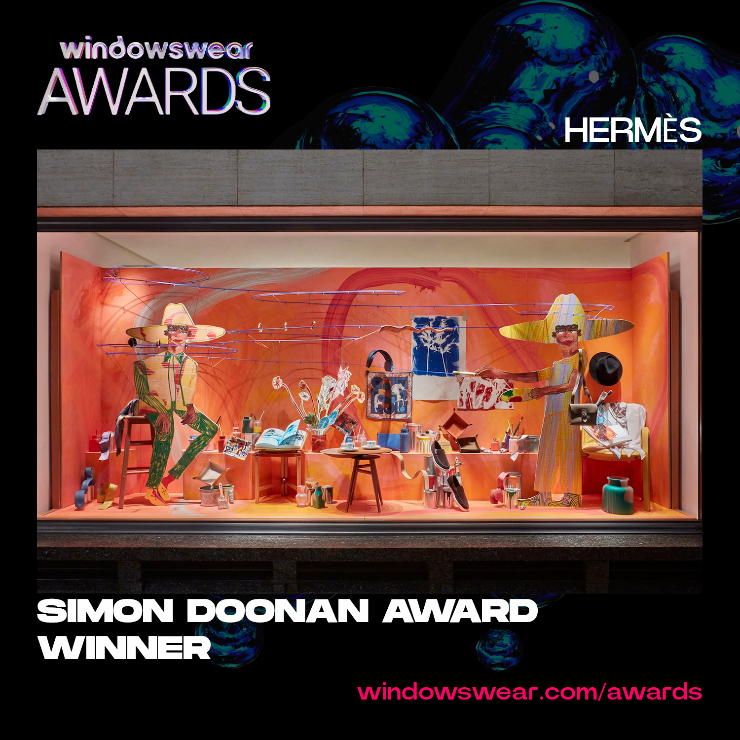 Hermès Wins the Simon Doonan Award at the WindowsWear Awards 2026