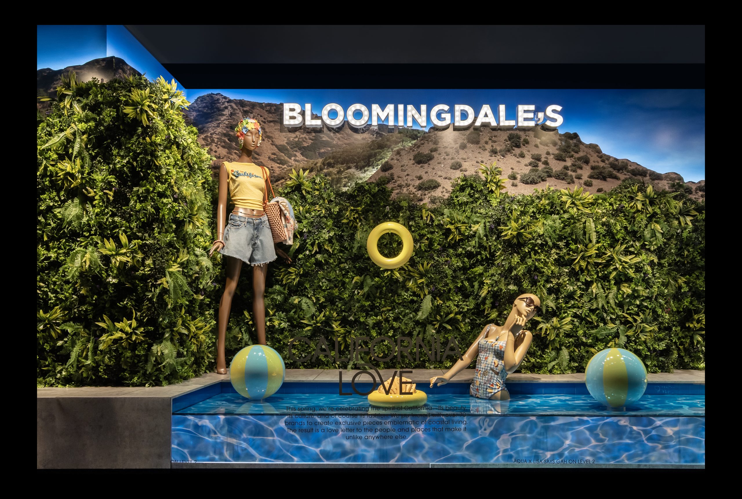 Bloomingdale’s Dives Into Spring with Playful Poolside Windows by Millennium Display