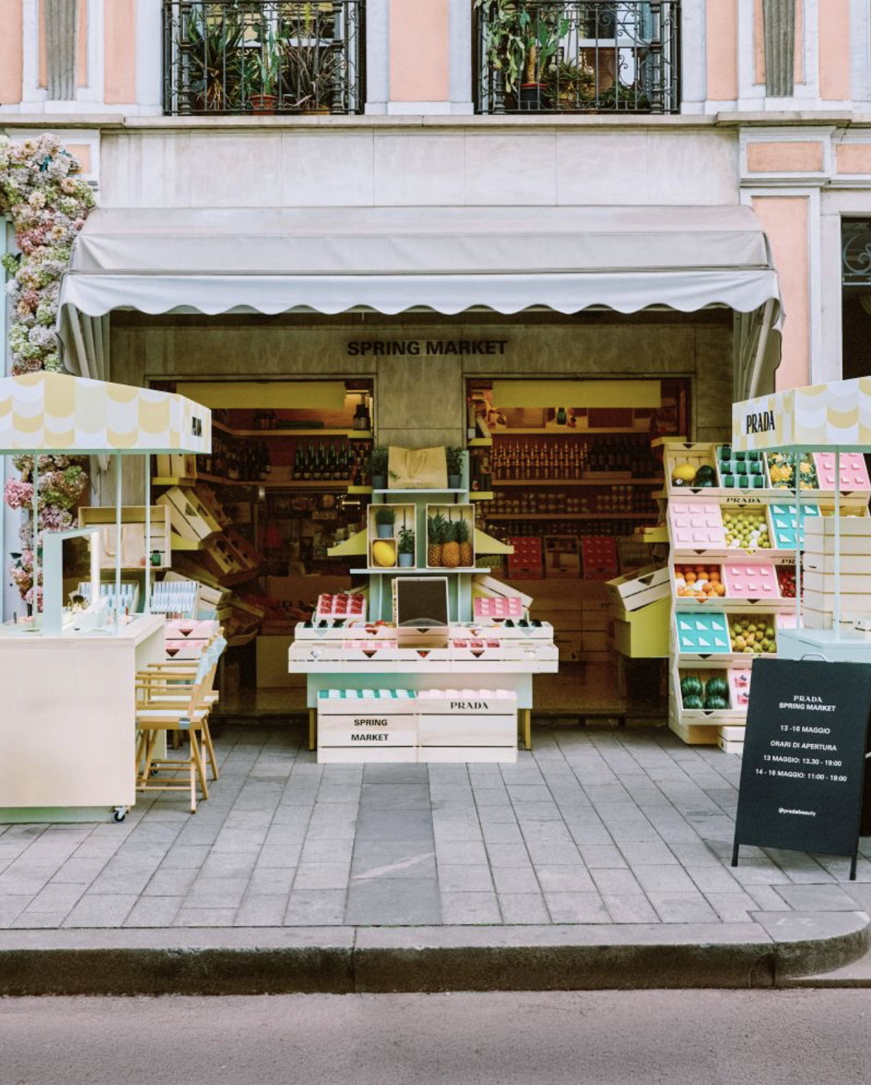 Prada Launches “Spring Market” Installation
