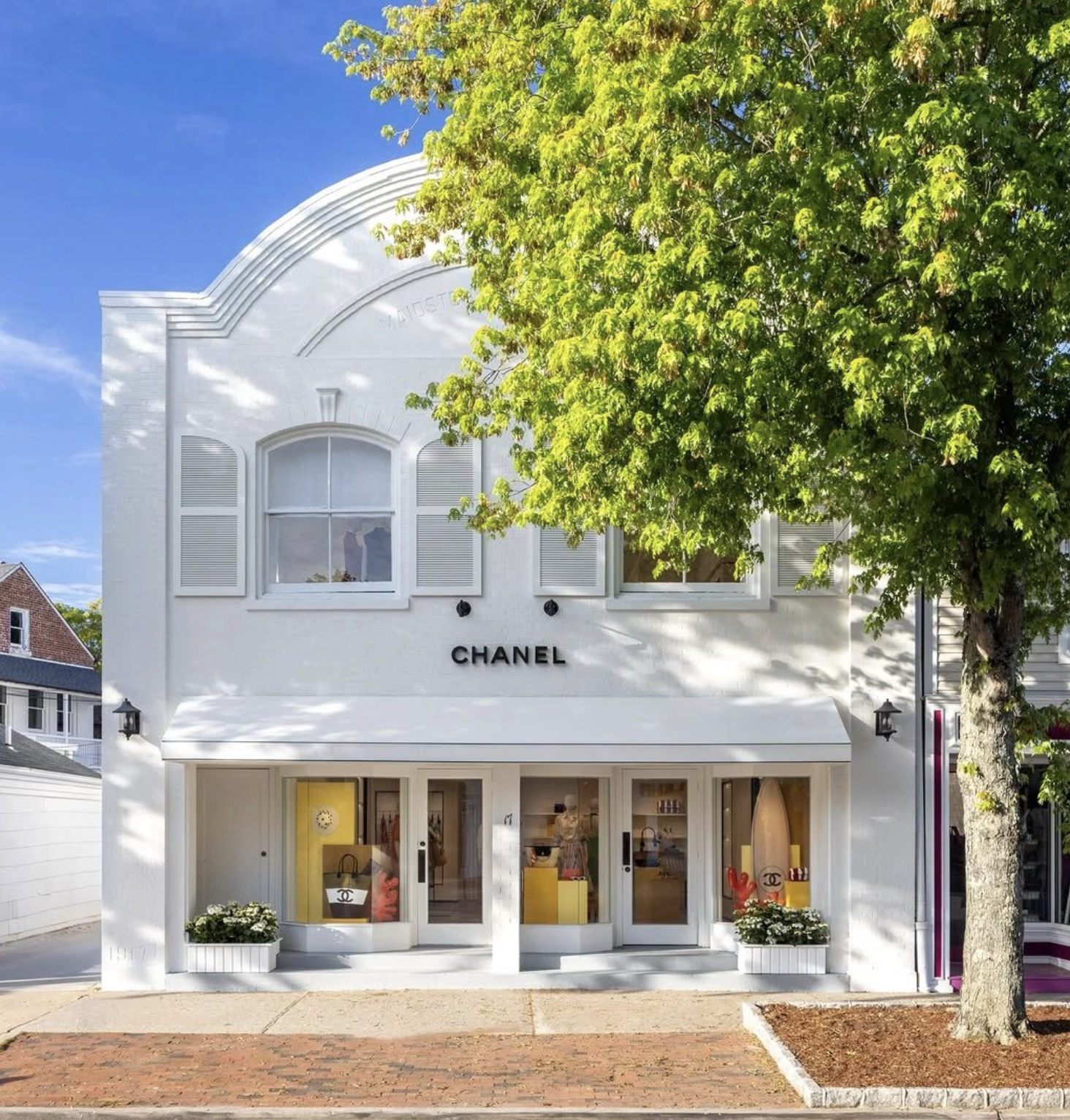 CHANEL Boutique in East Hampton Transformed Into A Refined Parisian-Inspired Summer Retreat