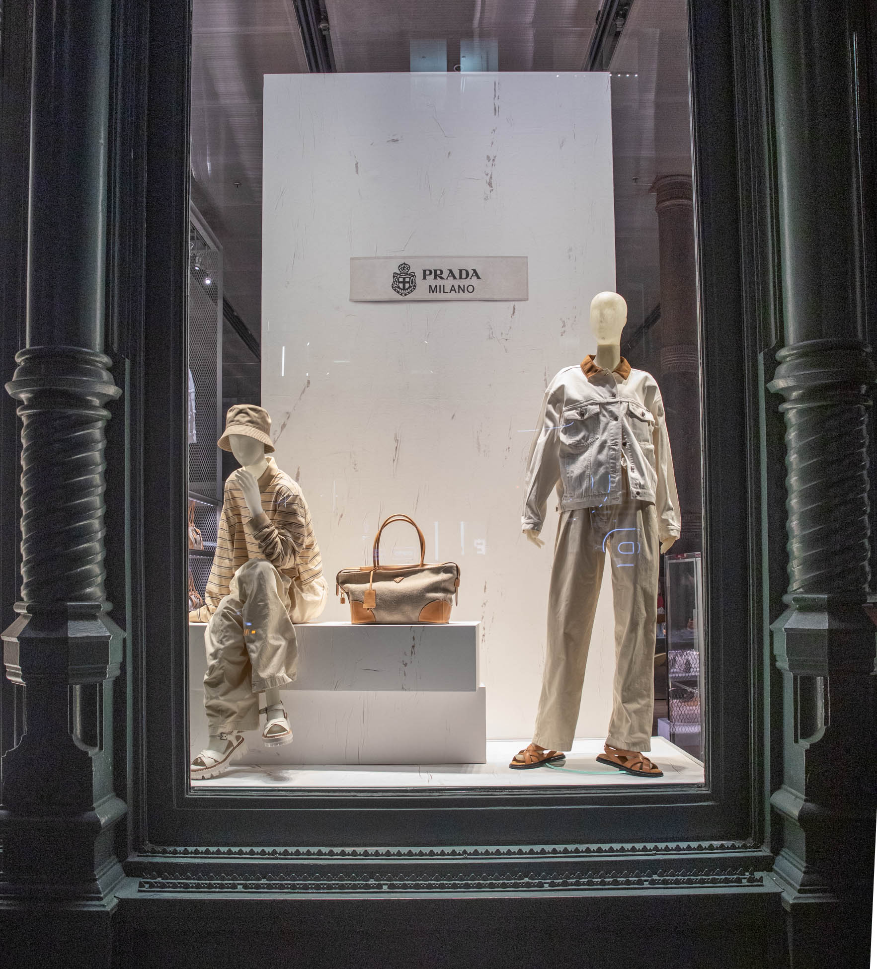 Prada Elevates Minimalist Retail Design in New York Window Display