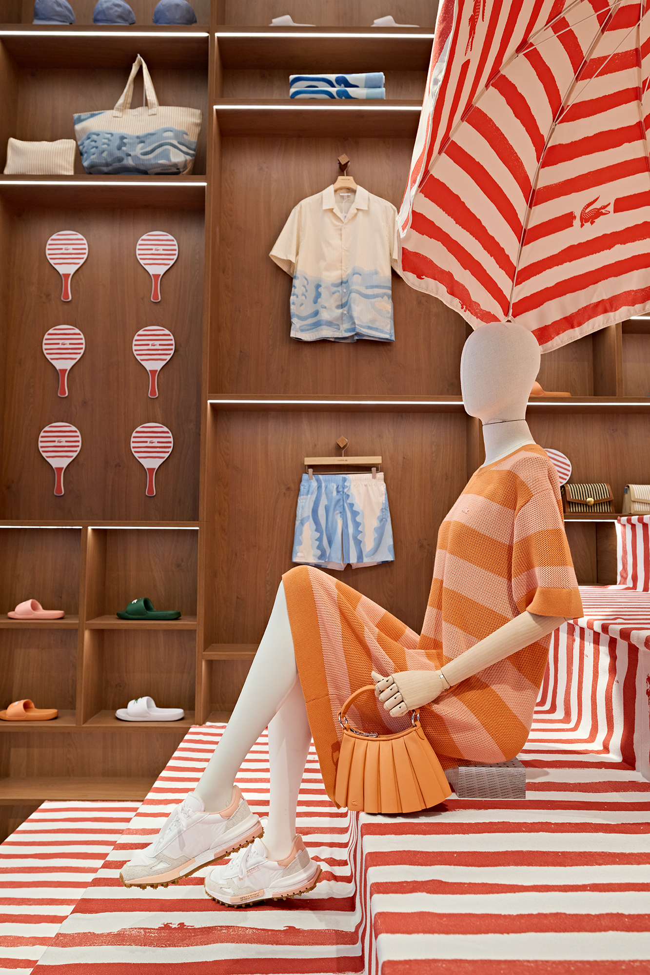 LACOSTE Unveils “Summer Story 2026” Window Display on the Champs-Élysées
