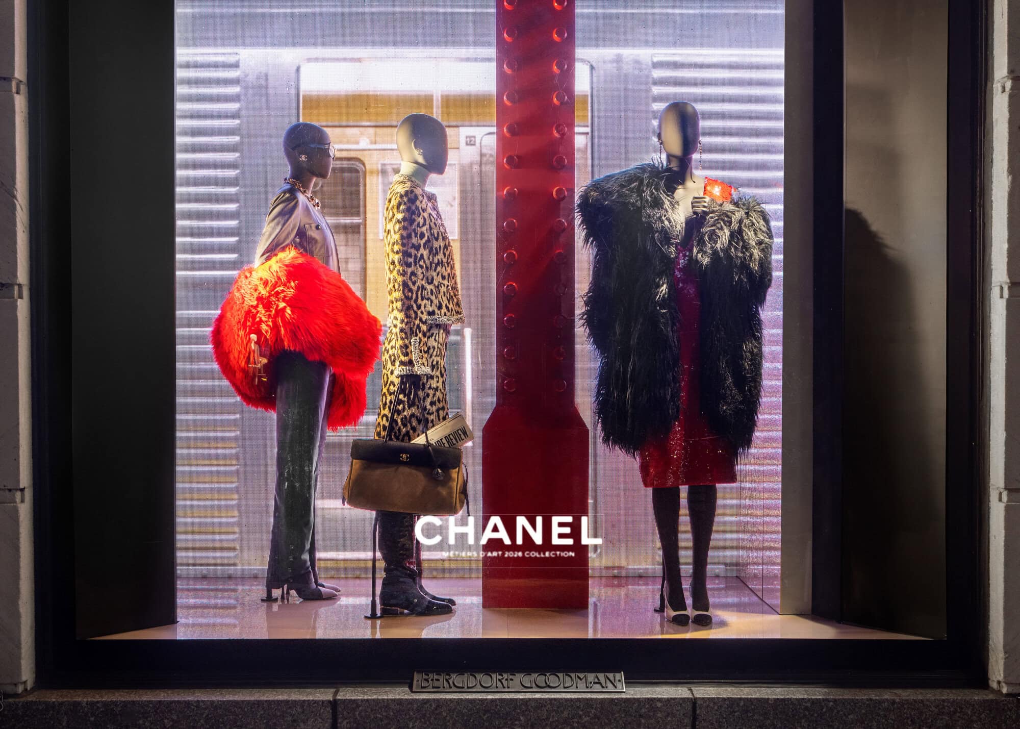 Chanel’s Métiers d’Art Collection Subway Windows at Bergdorf Goodman